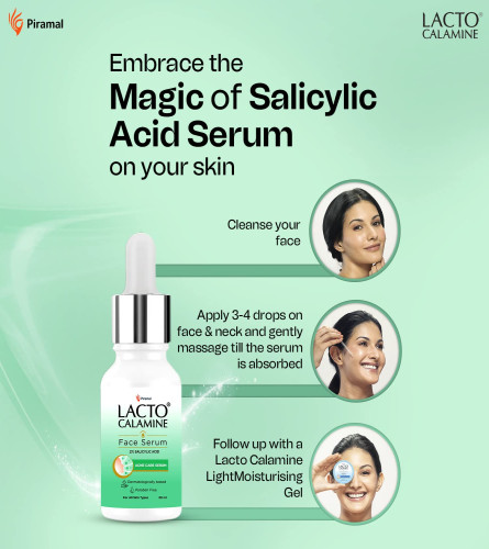 Lacto Calamine 2% Salicylic Acid Face Serum For Fighting Acne & Acne Marks, Suitable