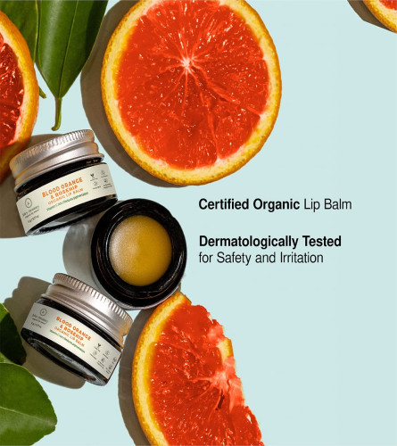 Juicy Chemistry Orange & Rosehip Organic Lip Balm For Pigmented & Chapped