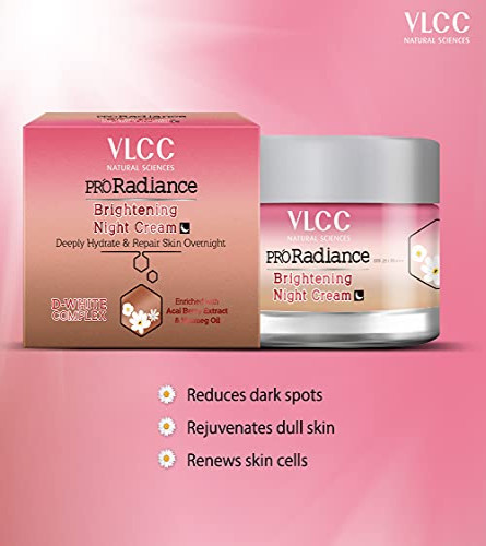 VLCC Pro Radiance Brightening Night Cream (50 gm) free shipping