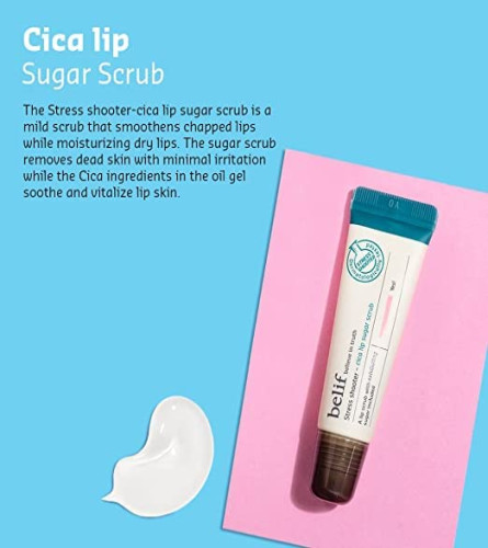 Belif Stress Shooter - Cica Lip Sugar Scrub, 10 gm | free shipping