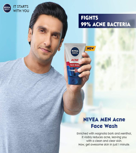 Nivea Men Acne Face Wash For Oily & Acne Prone Skin