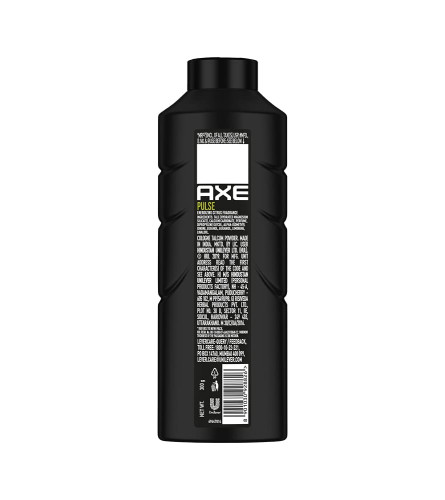 Axe Pulse Cologne Talc Pack of 300 g powder, Free Shipping worldwide