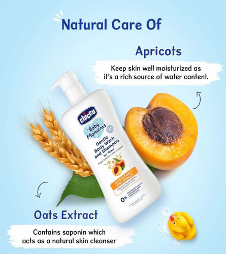 Chicco Baby Moments Gentle Body Wash and Shampoo