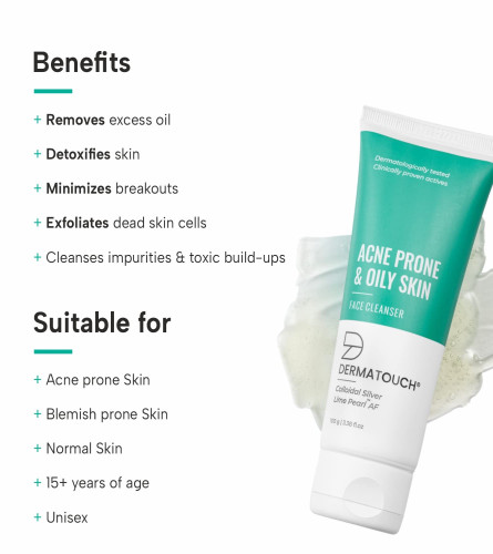 DERMATOUCH Face Wash for acne and pimples