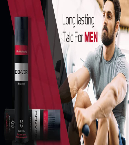 DENVER Black Code Cologne Talcum Powder