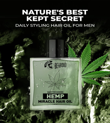 Beardo Hair Thickening Hemp Miracle Hair Oil