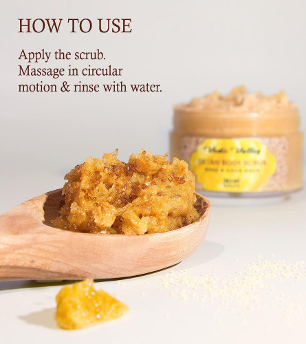 Vedic Valley Natural Detan Body Scrub with Ghee Khus Khus