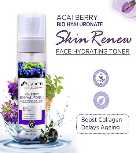 Astaberry Indulge Acai Berry Bio Hyaluronate Face Hydrating Toner