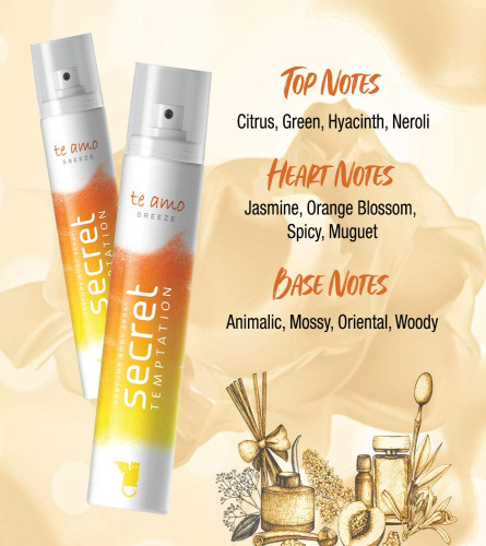 Secret Temptation Te Amo Breeze No Gas Deodorant