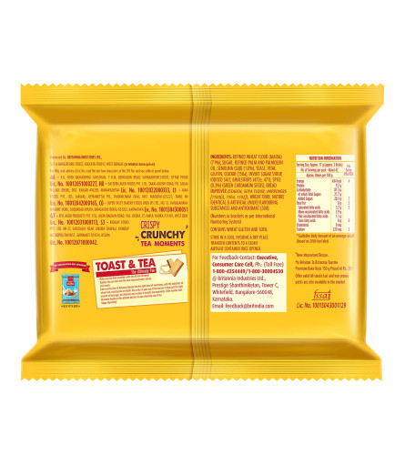 Britannia Rusk Toastea Premium Bake , 700gm, Brown Free shipping worldwide