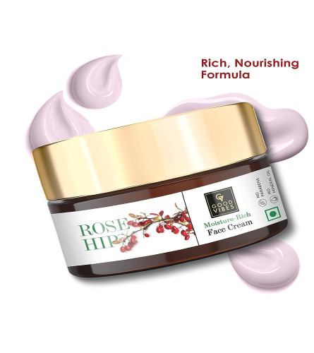 Good Vibes Rosehip Moisture-Rich Face Cream