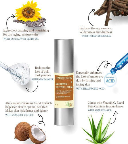 The Rufila's Eyemulsion Under Eye Cream for Dark Circles for Women & Men
