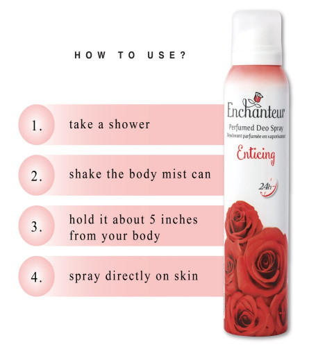 Enchanteur Enticing Perfumed Deodorant Body Spray