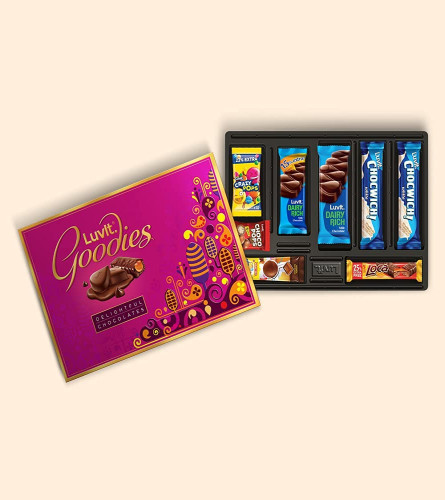 LuvIt. Goodies Chocolates Assorted Gift Pack | Diwali Chocolate Gift Set  Pack of 5-148.5g Each