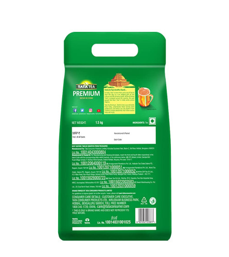 Tata Tea Premium | Desh Ki Chai | Unique Blend Crafted For Chai Lovers Across India 1.5kg
