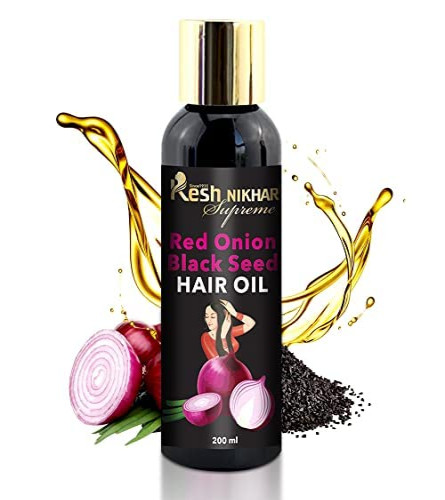Kesh Nikhar Onion Hair Oil for Hair Growth with Black Seed Oil