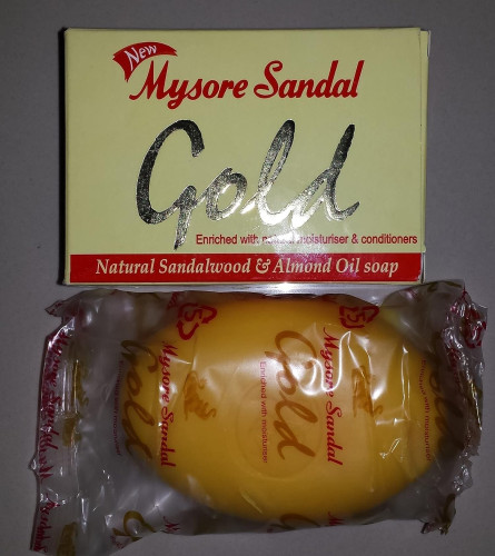 Mysore Sandal Essential Oil Gold Soap with Natural Moisturizer and Conditioners