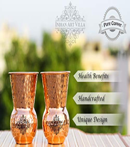 Indian Art Villa Copper Mathat Glass Tumbler