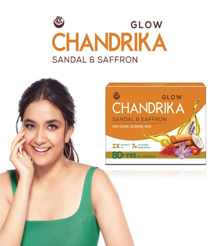 Chandrika Sandal & Saffron Glow Soap
