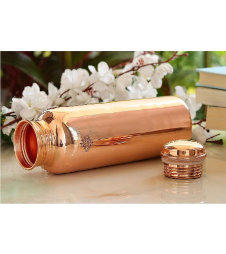 INDIAN ART VILLA Pure Copper Leak Proof Bottle