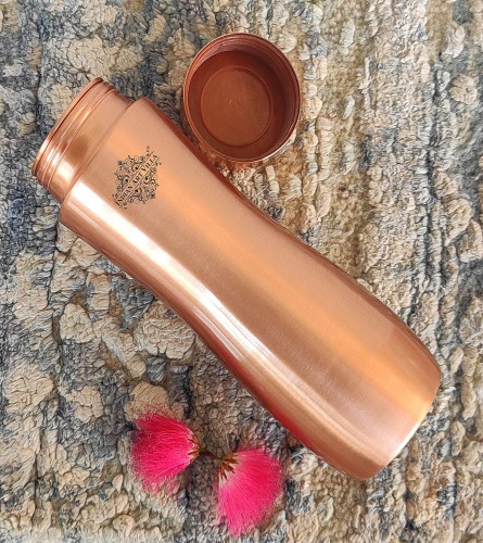 INDIAN ART VILLA Pure Copper Water Bottle