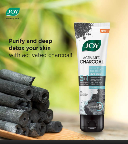 Joy Activated Charcoal Face Wash Skin Purifying and Deep Detox