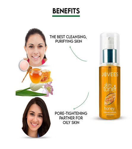 Jovees Herbal Honey Toner | Cleanses & Moisturises | Toner for Dry or Combination Skin