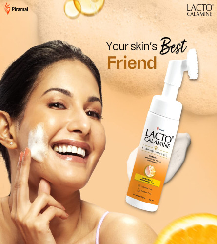 Lacto Calamine Vitamin C Foaming Face wash| Brightens skin & control blackheads