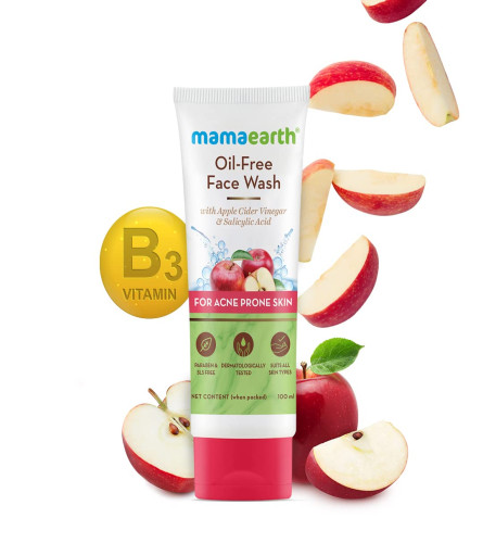 Mamaearth Oil Free Face Wash For Oily Skin, With Apple Cider Vinegar & Salicylic Acid