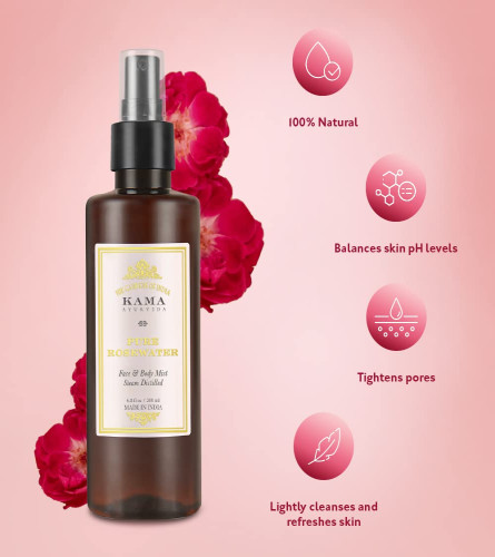 Kama Ayurveda Pure Rose Water 200 ml (Fs)