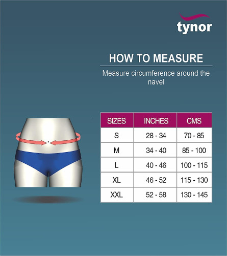 TYNOR Lumbo Sacral Belt, Small, 1 Unit - Multicolor