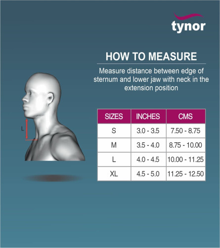 Tynor Cervical Collar Soft with Support, Small, 2 Unit