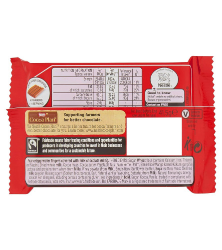 Kitkat Crisp Wafer Covered with Milk Chocolate, 4 x 41.5 g Free shipping worldwide