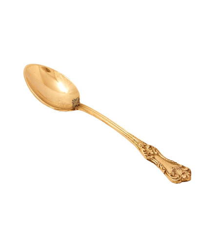 Indian Art Villa Brass Designer Spoon ,Length:- 6.8" Inch, Set of 6