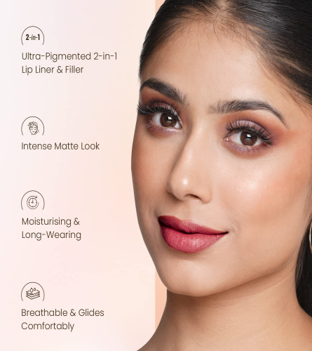 Swiss Beauty Stain Matte Lipstick Long Lasting, Hydrating & Lightweight Lipstick Murphy Brown, 3.4gm (Pack of 2)