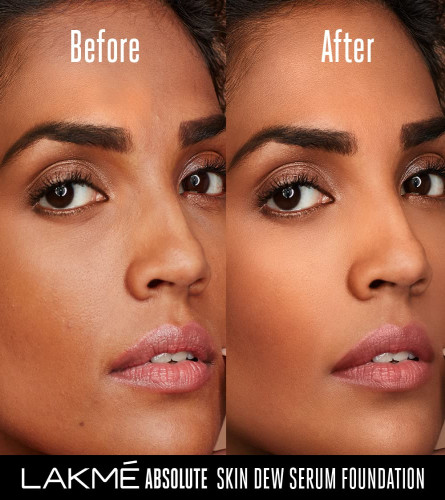 LAKMÉ Absolute Skin Dew Serum Foundation Warm Beige 30 gm (pack of 2) Fs