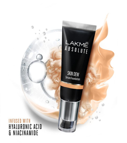 LAKMÉ Absolute Skin Dew Serum Foundation Neutral Nude 30 gm (pack of 2) Fs