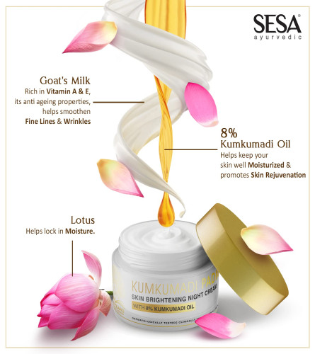 SESA 8% Kumkumadi Padma Night Cream