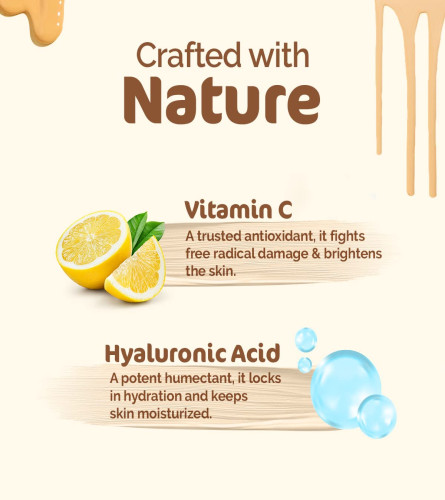 Mamaearth Hydra-Glow CC Cream Serum with SPF 30 Vitamin C & Hyaluronic Acid - Peach 30 ml
