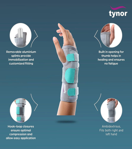 TYNOR Wrist Splint Ambidextros, Small, 1 Unit