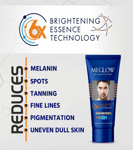 Meglow Face Cream for Men 50 gm (Pack of 2) Fs