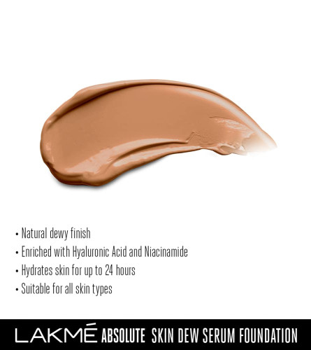 Lakme Absolute Skin Dew Serum Foundation Cool Cinnamon 30 gm (Pack Of 2) Fs