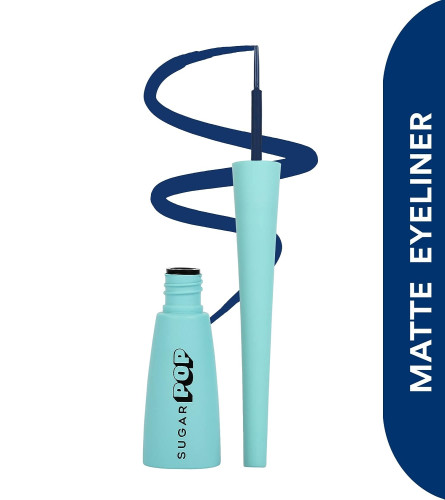 Sugar Pop Matte Finish Eyeliner Blue 4.5 ml (Pack Of 4) Fs