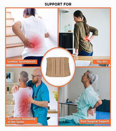 Vissco Sacro Lumbar Belt (Mild Support), Back Support for the Lumbar Spine Large (Pack Of 1) Fs
