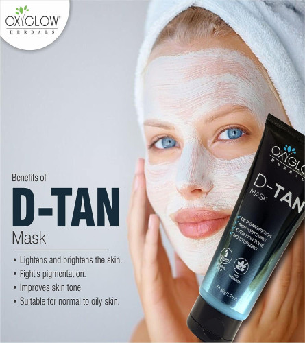 OxyGlow Herbals D-TAN Combo Pack, Face Wash, Scrub,& Mask 250 gm