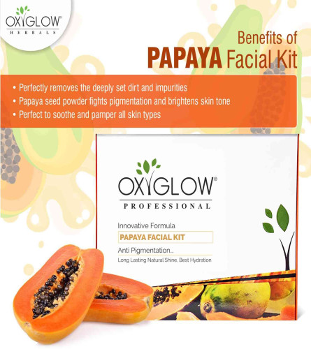 OXYGLOW Herbals Papaya Facial Kit 260 gm (Fs)