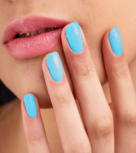SUGAR POP Nail Lacquer - Aqua Babe (Ice Blue) – 10 ml (Pack Of 5) Fs