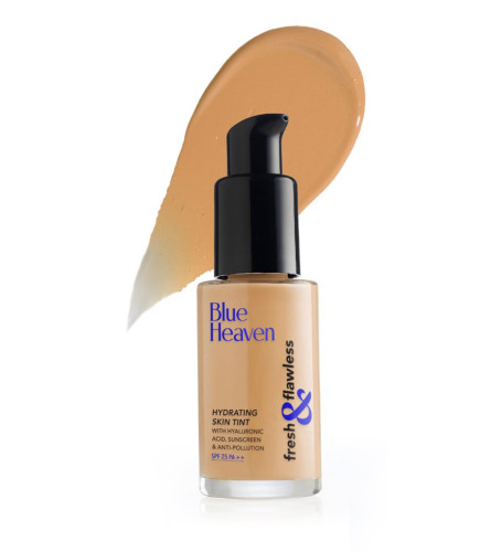 Blue Heaven Fresh & Flawless Lotion, Hydrating Skin Tint Serum Foundation, Honey, 28ml (Pack Of 3) Fs