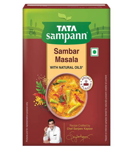 Tata Sampann Sambar Masala with Natural Oils, Crafted by Chef Sanjeev Kapoor,45 gm X 4 Free shipping