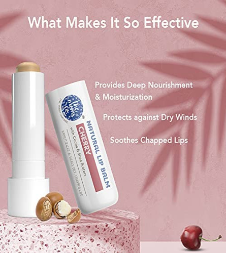 The Moms Co. Natural Cherry Lip Balm I Non Sticky